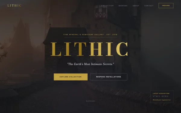 LITHIC — The Earth's Most Intimate Secrets