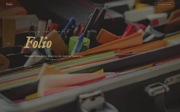 FOLIO — Pressed from Water, Dried by Air, Held for Centuries