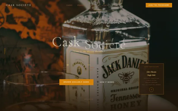 CASK SOCIÉTÉ — Time Is the Master Blender