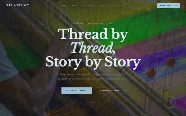 FILAMENT — Thread by Thread, Story by Story