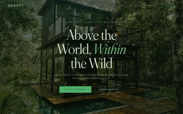 CANOPY — Above the World, Within the Wild