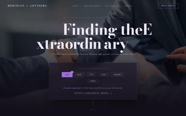 MERIDIAN SEARCH — Finding the Extraordinary