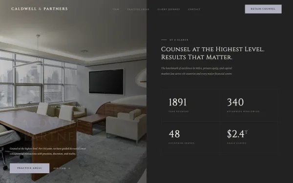 CALDWELL & PARTNERS — Counsel at the Highest Level