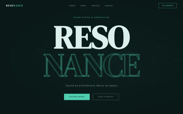 RESONANCE — Sound Design & Musical Composition