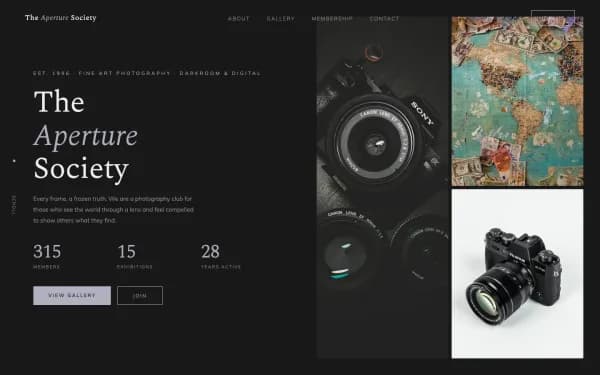 The Aperture Society — Every Frame, a Frozen Truth