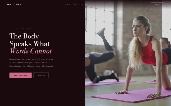 Mouvement Dance Conservatory — The Body Speaks What Words Cannot