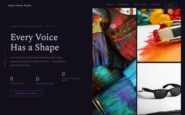 Open Canvas Studio — Every Voice Has a Shape