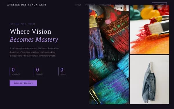Atelier des Beaux-Arts — Where Vision Becomes Mastery