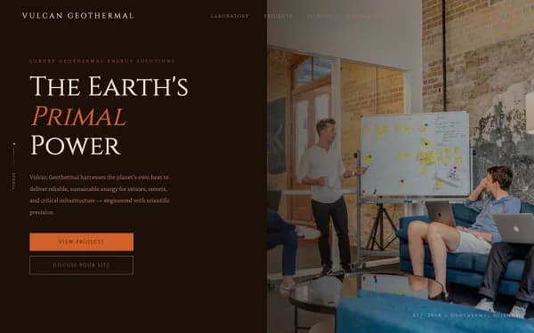 VULCAN GEOTHERMAL — Luxury Geothermal Energy Solutions