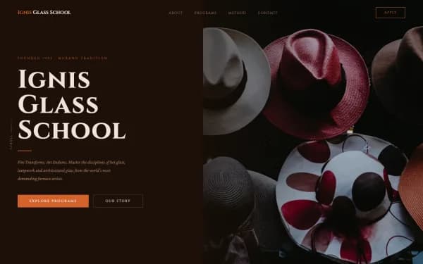 Ignis Glass School — Fire Transforms. Art Endures.