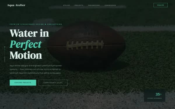 AQUA ATELIER — Premium Hydropower Design