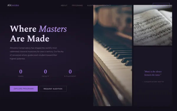 Altissimo Conservatory — Where Excellence Resonates