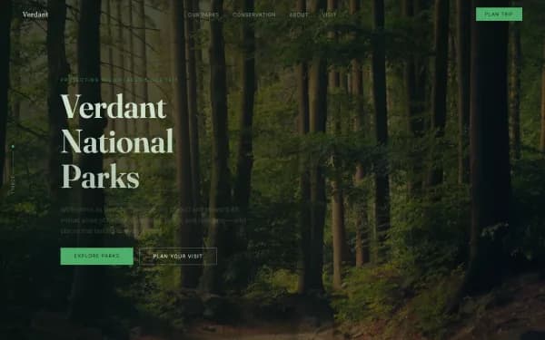 Verdant National Parks — Wilderness as National Heritage