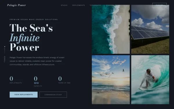 PELAGIC POWER — Premium Ocean Wave Energy Solutions