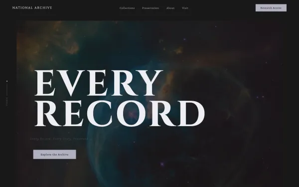 The National Archive — Every Record, Every Story, Preserved