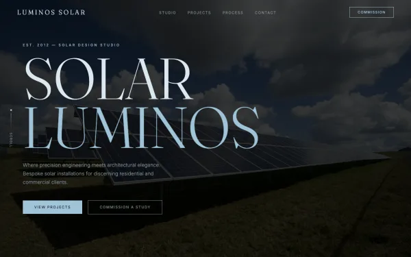 LUMINOS SOLAR — Luxury Solar Design Studio