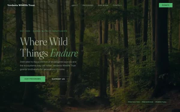 Verdania Wildlife Trust — Where Wild Things Endure