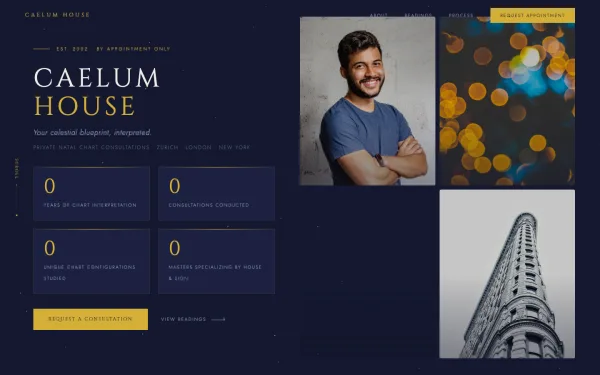 Caelum House — Luxury Astrology Consultation Studio