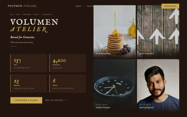 VOLUMEN ATELIER — Bound for Centuries.