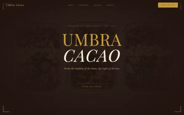 UMBRA CACAO — From the Shadow of the Bean, the Light of the Bar.