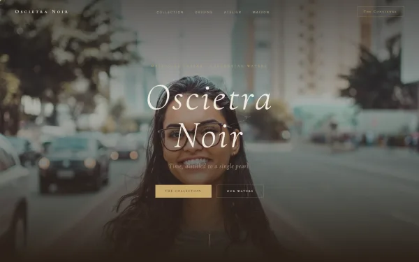 Oscietra Noir — Time, Distilled to a Single Pearl