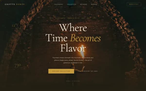 Grotte Dorée — Where Time Becomes Flavor
