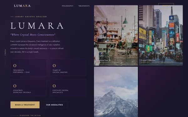 LUMARA — Crystal Healing Spa