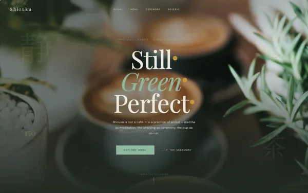 Shizuku — Still. Green. Perfect.