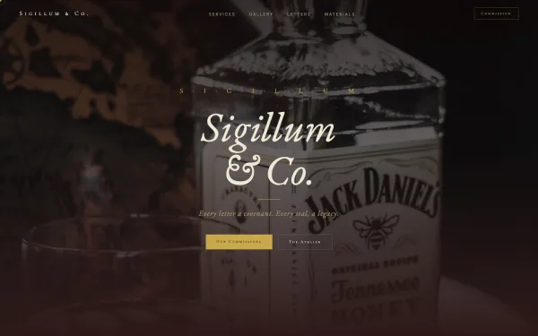 Sigillum & Co. — Every Letter a Covenant. Every Seal, a Legacy.